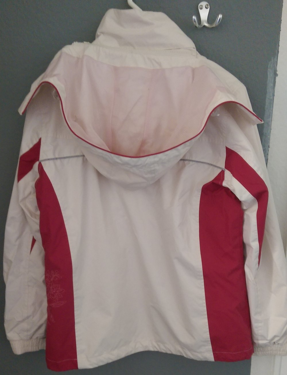 2-teilige weiß/rosa Tchibo Funktionsjacke