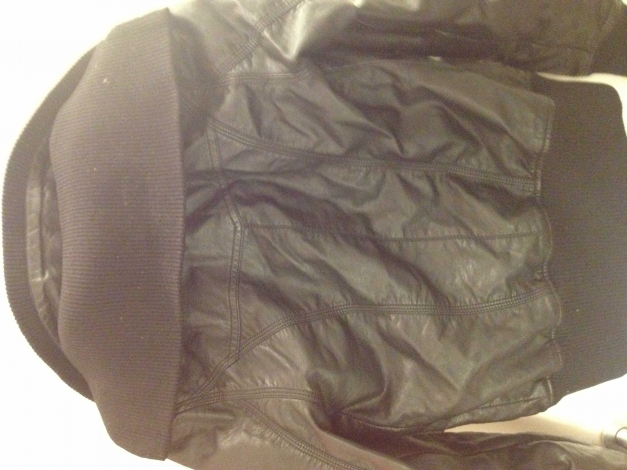 Schöne Neue Kunst Lederjacke Amisu S 36 New Yorker Kragen warm