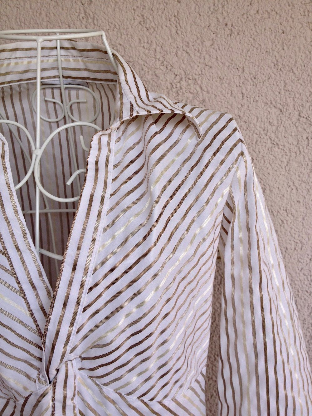 Schickes Oberteil mit Streifen und 3/4 Ärmeln