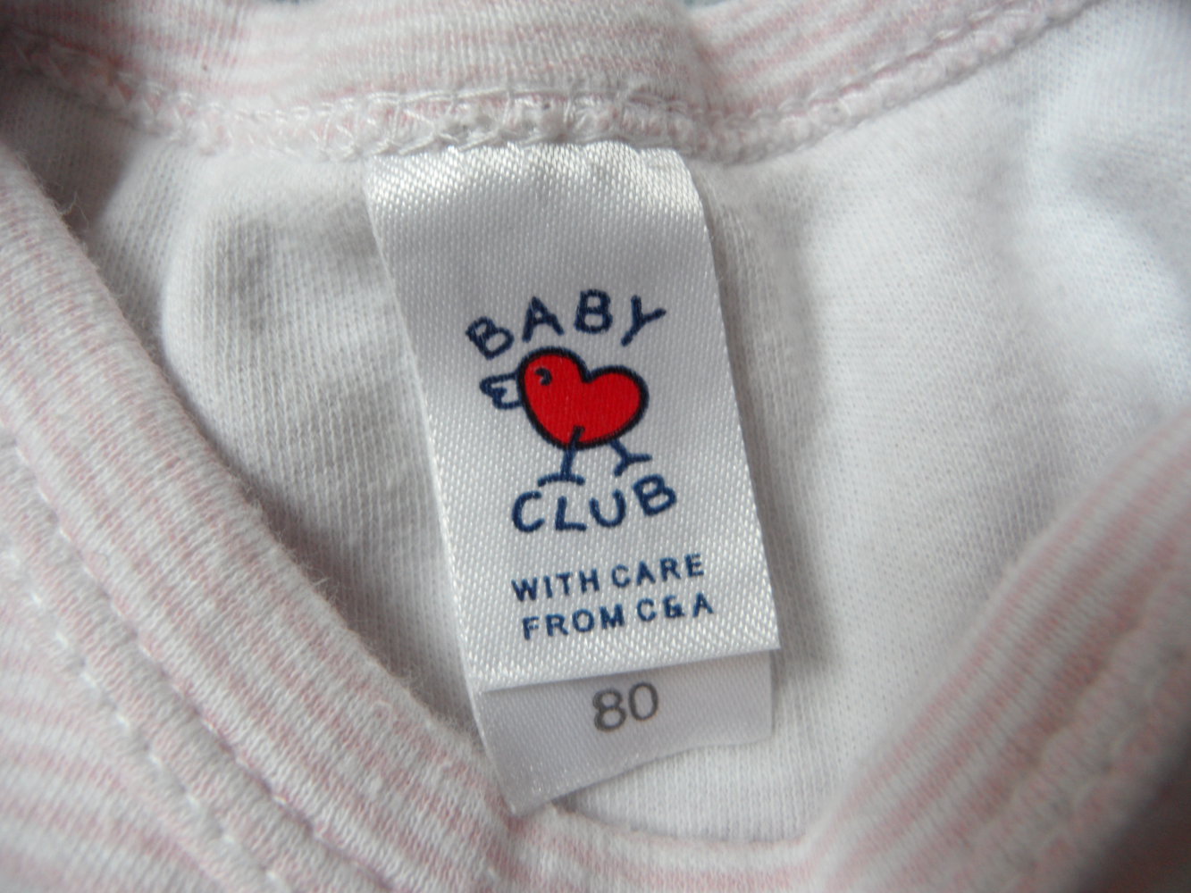 C&A langarm Body Bodie geringelt