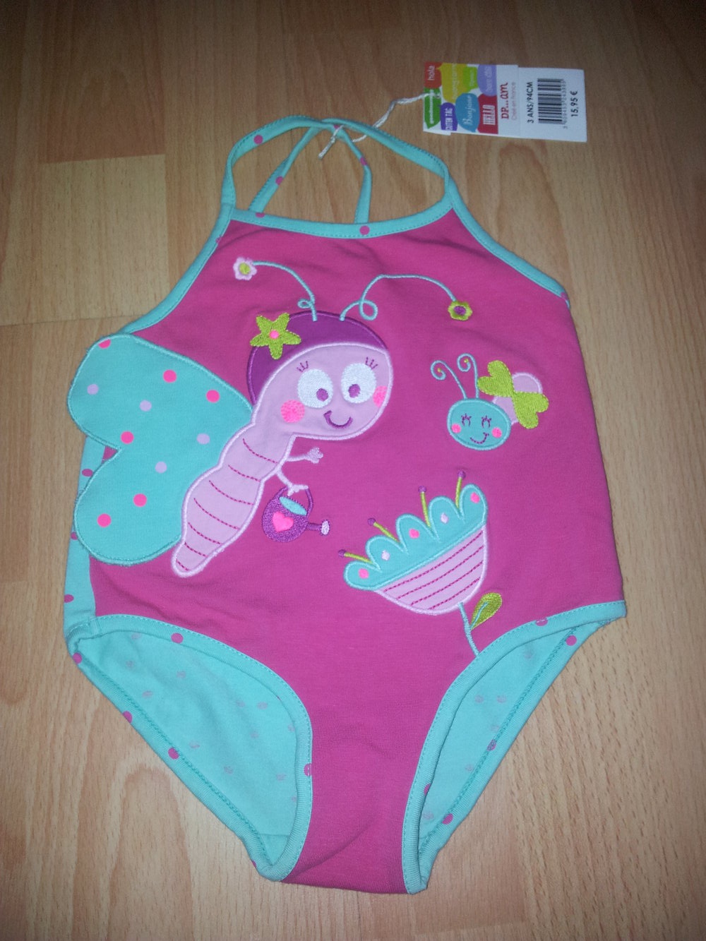 Badeanzug Baumwolle Schmetterling NEU 