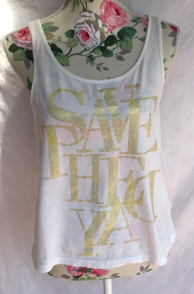 Weißes Top - Save the day