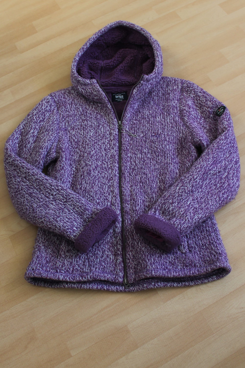 dicke Jacke in Strickoptik, Gr. 46