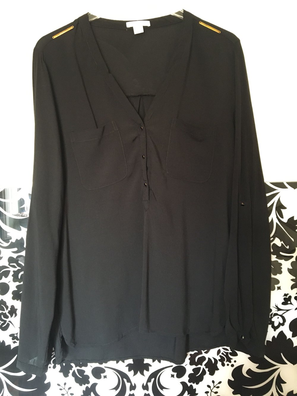 Schwarze Bluse 