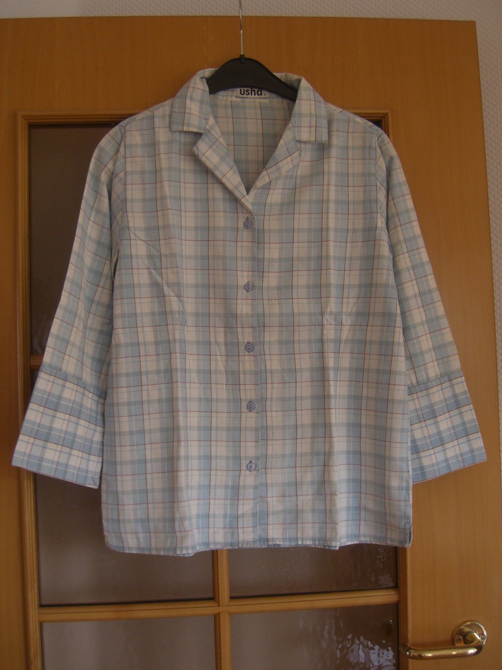 Karierte Bluse in pastellfarben