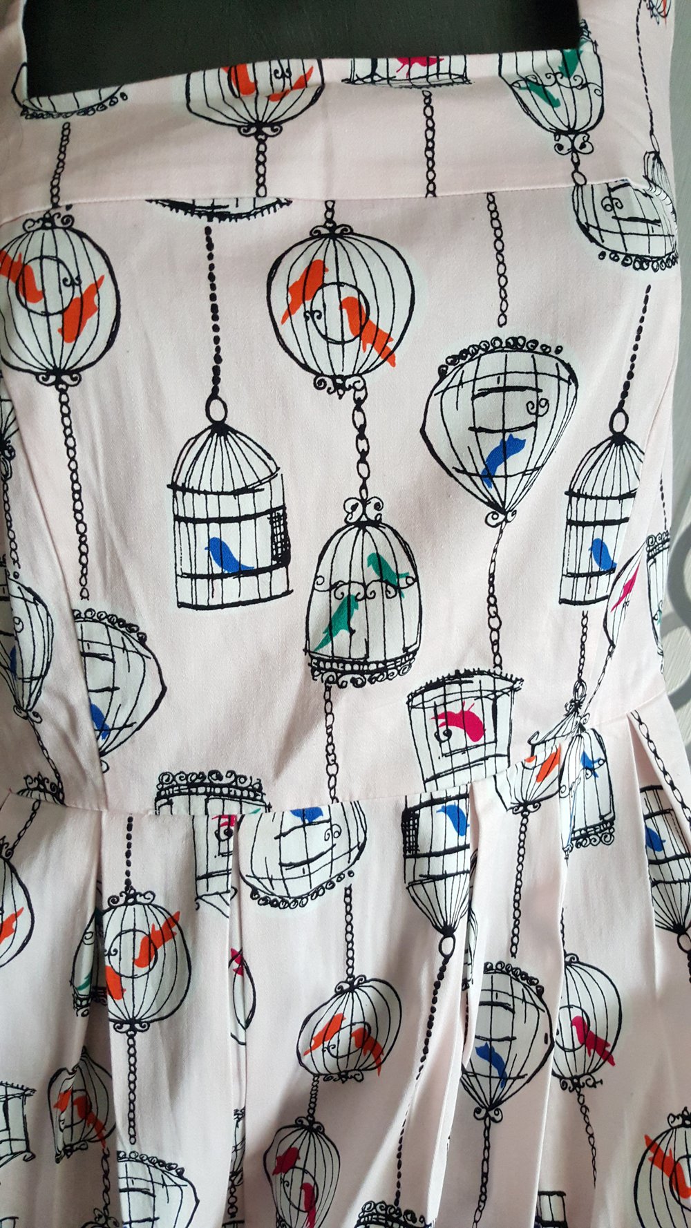 Süßes Old School Vogelkäfig Kleid ausgez. 12 40 42 Neu