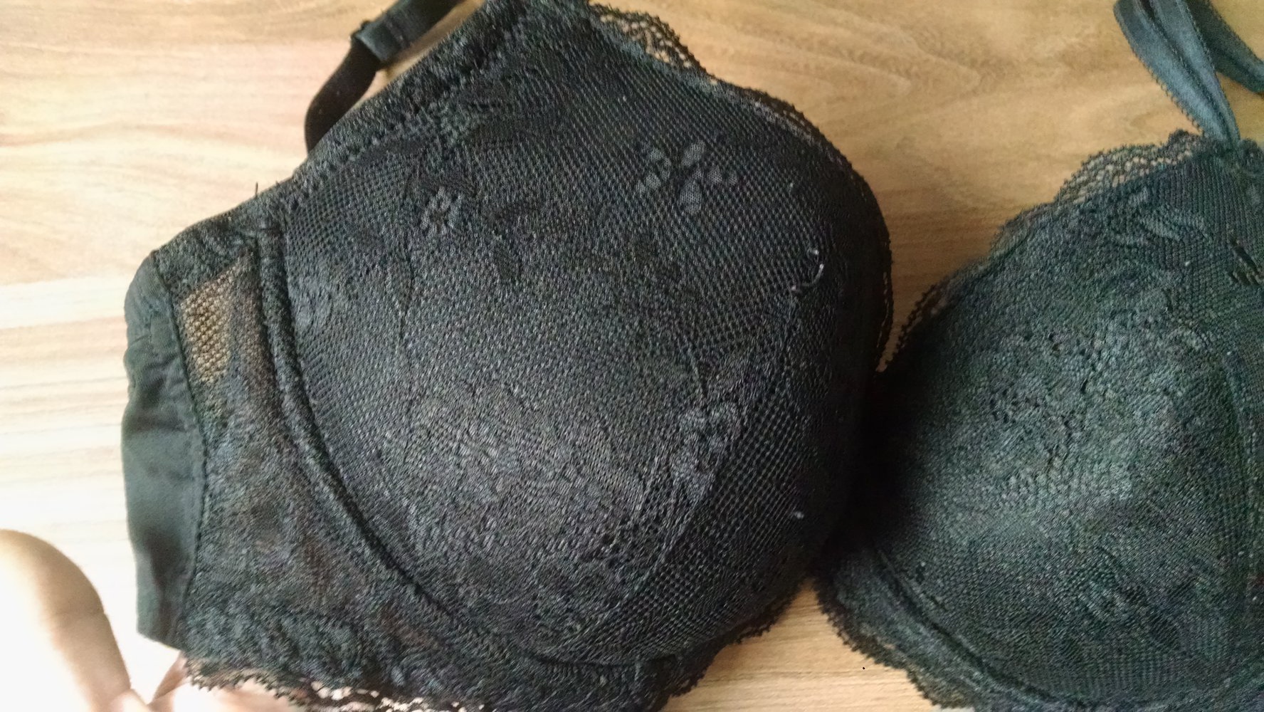 Spitzen Push-Up BH mit abnehmbaren Träger Gr. 80C