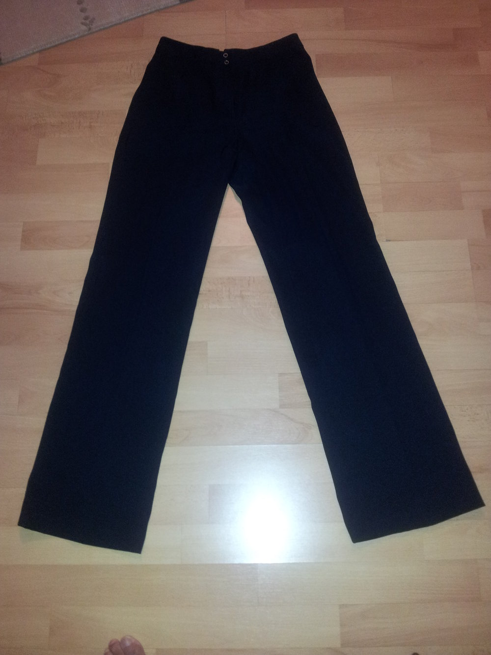 Anzughose von Zero, gerade geschnitten, schwarz, NEU  