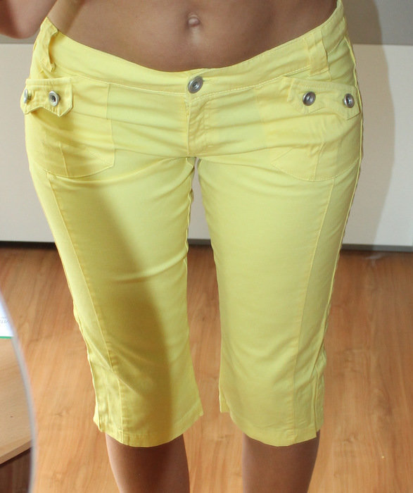 sexy Caprihose / Sommerhose in gelb