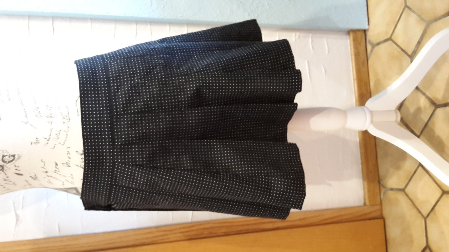 only Faltenrock Schwarz Pünktchen 