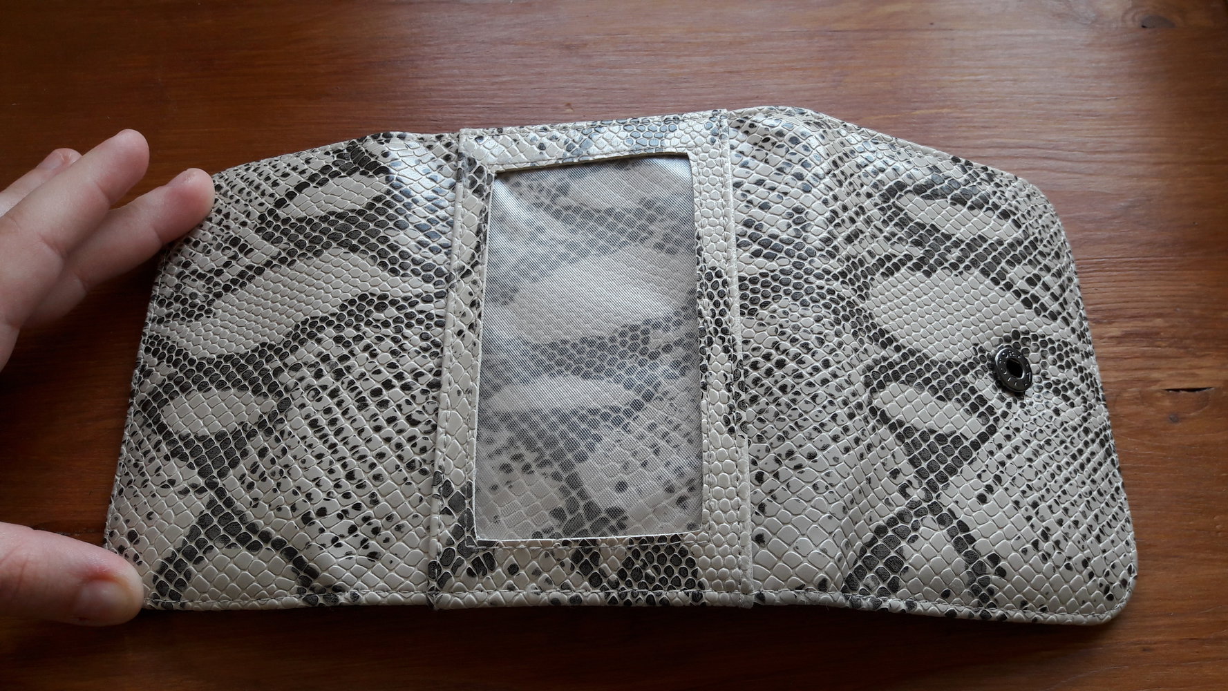 Portemonnaie Schlangenlederoptik