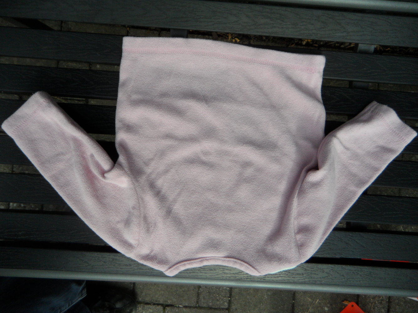 leichter Fleecepulli Patchwork