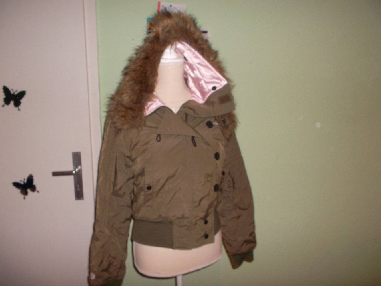 kurze jacke grösse 34/36,grün