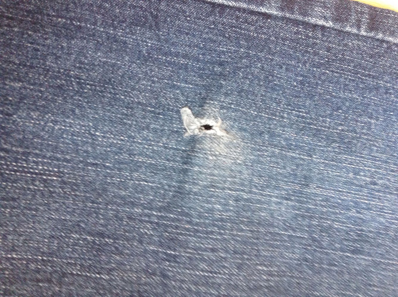 Blaue lange Jegging Gr. 140