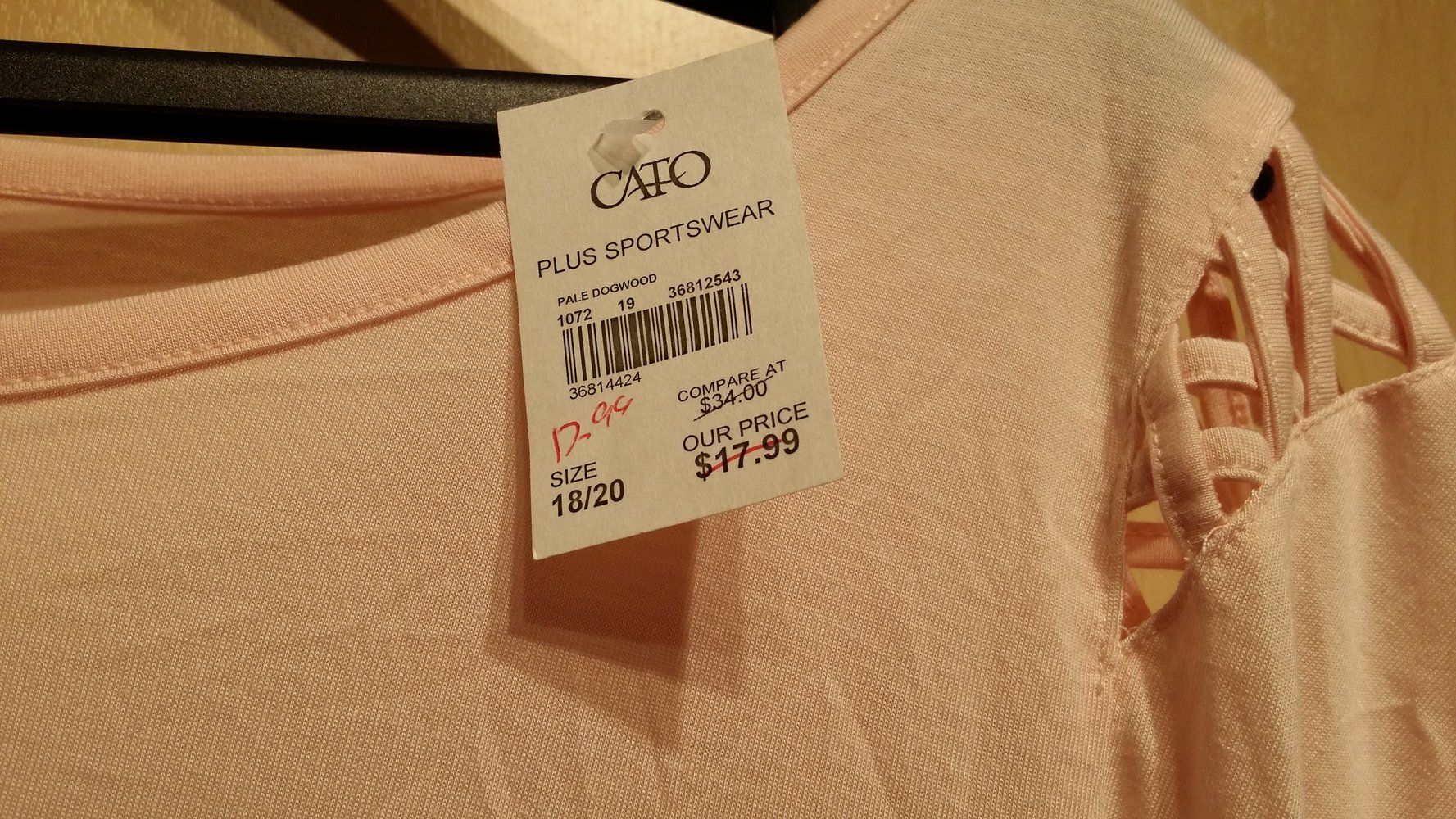 rosefarbenes Shirt von CATO - NEU