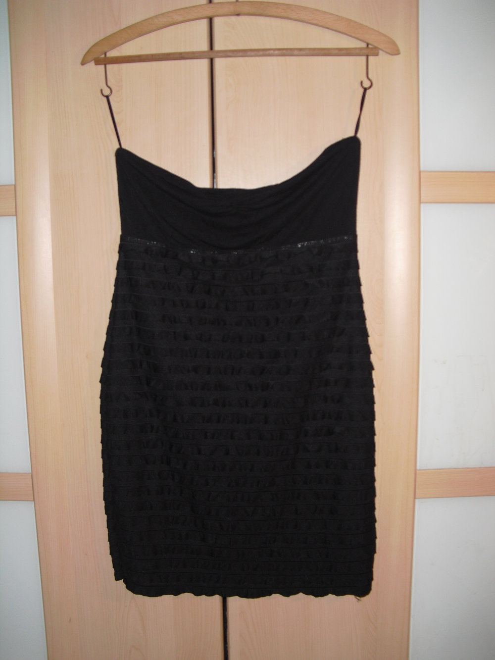 sexy bandeukleid rüschen Party Disco