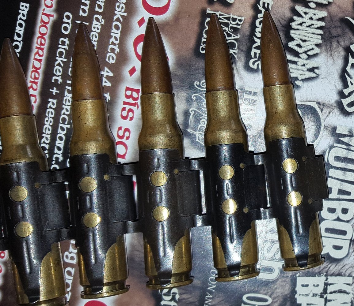 Patronengurt, Gürtel, messing, kupfer, Patronen, 103cm lang, Metal, Gothic, Punk