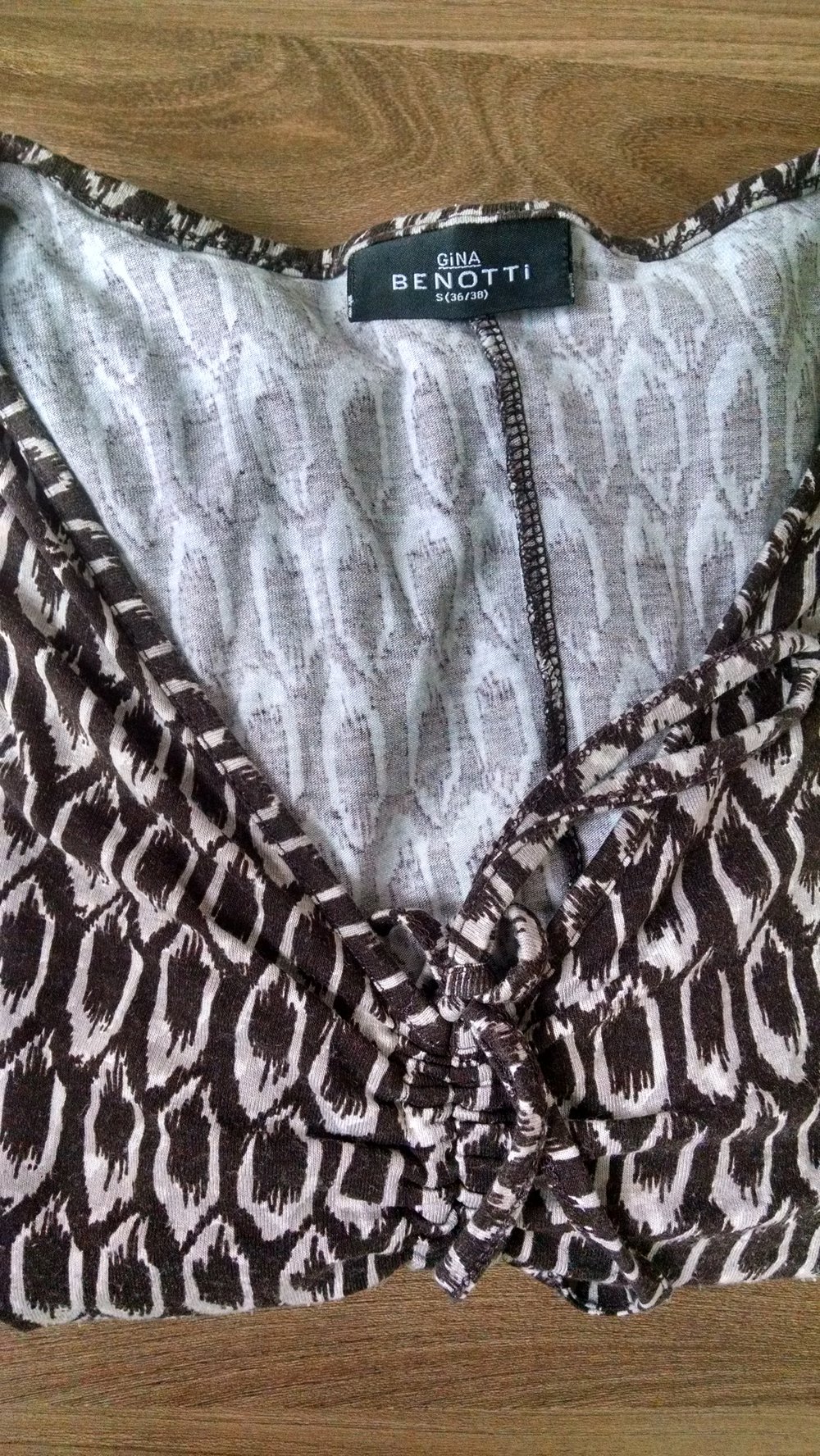 Gemustertes Tunikashirt Gr. 36/38