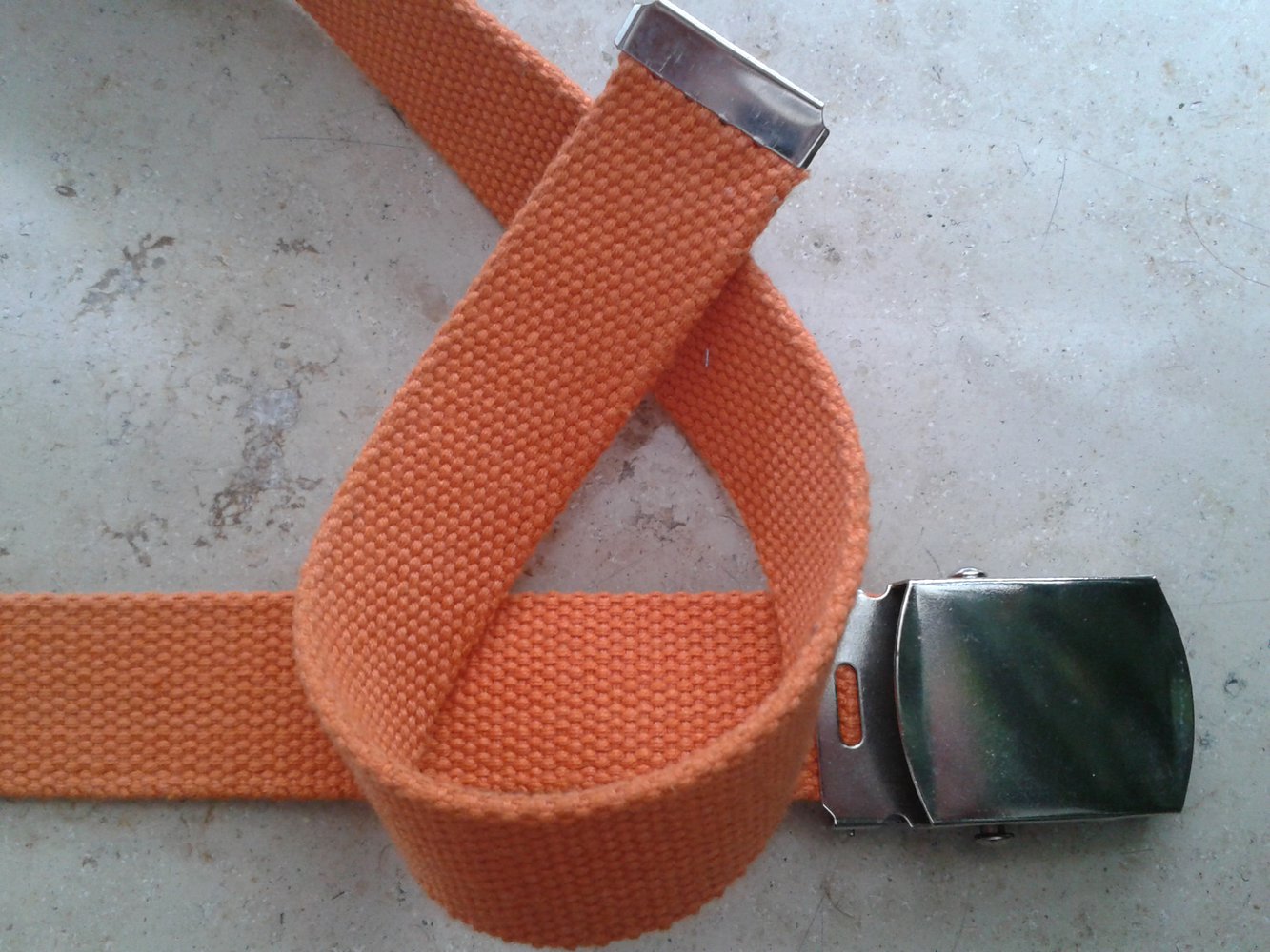 Stoffgürtel in Orange