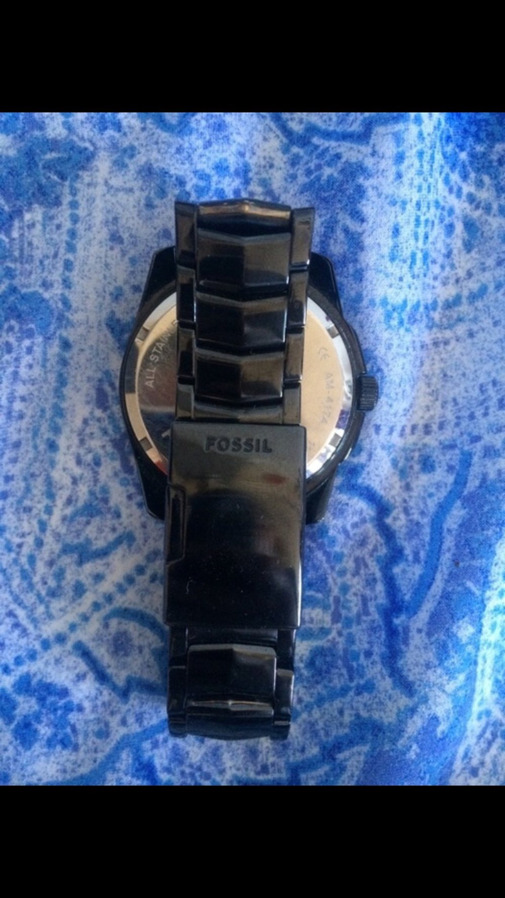 Fossil Uhr schwarz