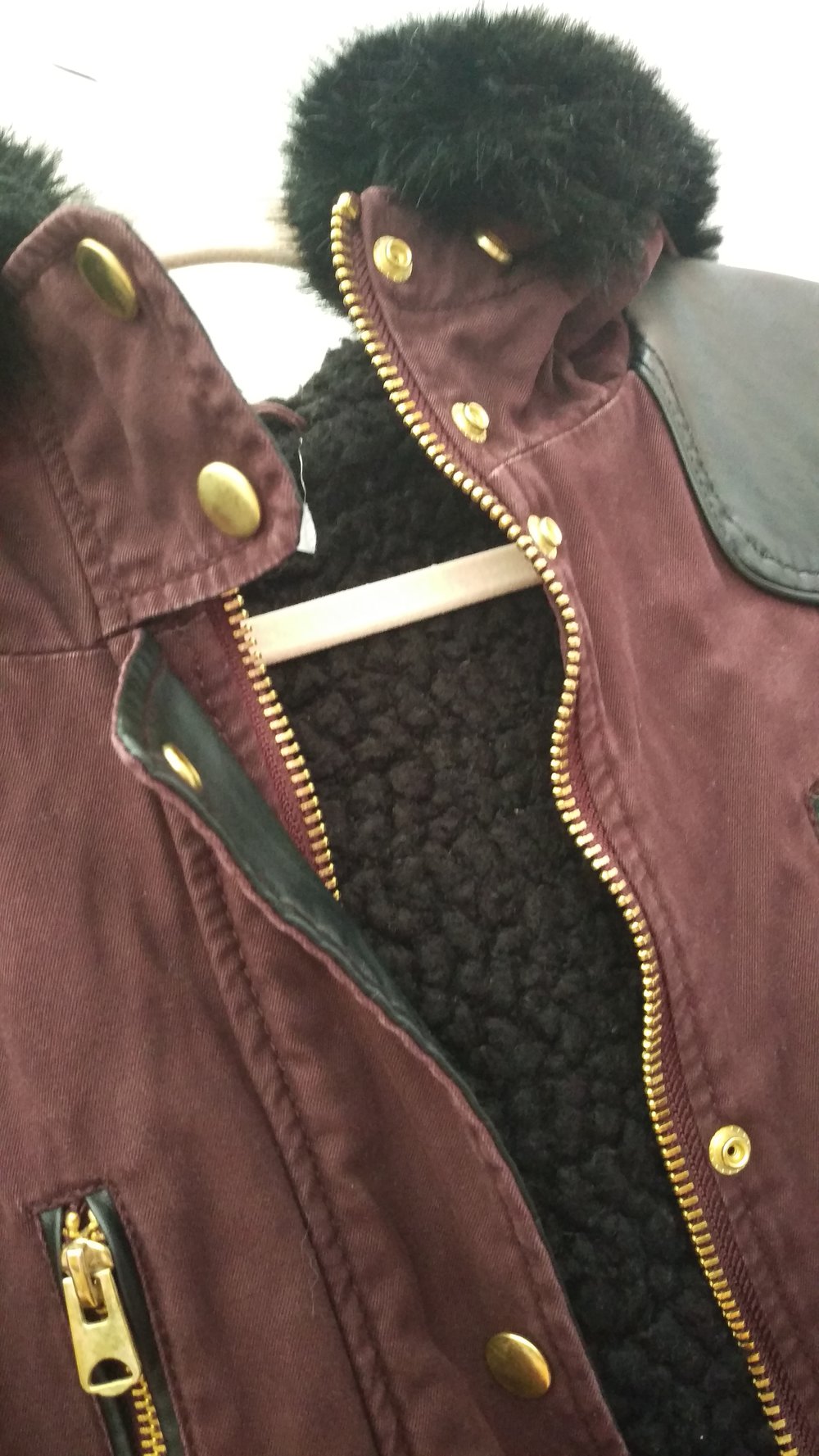 Winterjacke in Bordeaux 