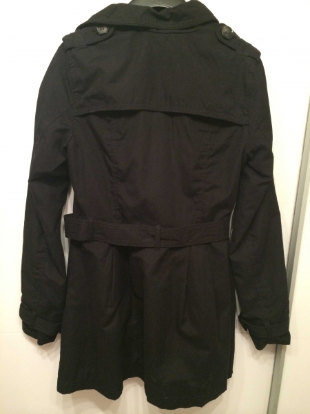 Coat Figurbetont Jacke schwarz H&M Gr. 34