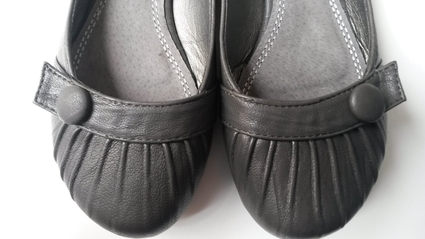 Ballerinas dunkelgrau Gr. 36