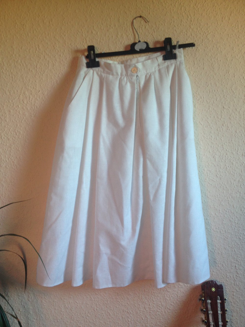 weißer Rock (high-waist)