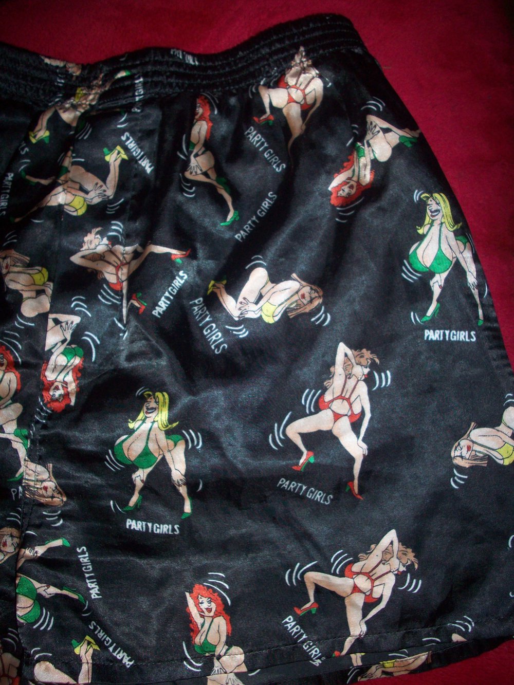 Satin Glanz Shorts Boxershorts Seide-Sexy Party Girl Gr. 6