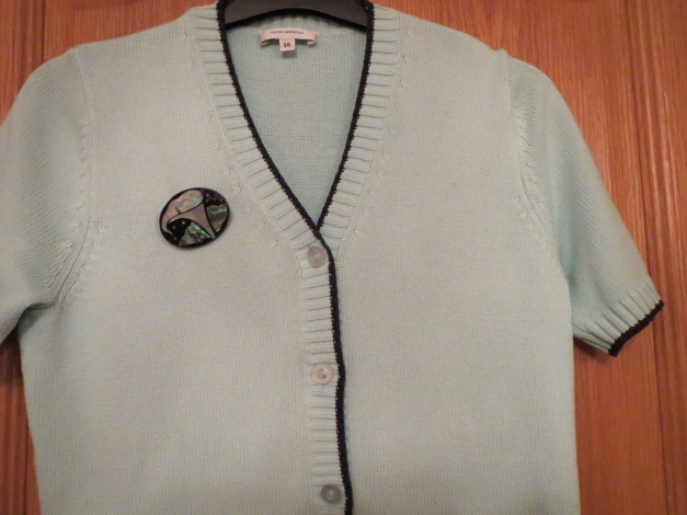 Sommerpullover,Kurzarm,hellblau