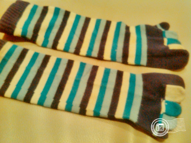 Kinder Zeh Socken für ca. 30-37 Blau Weiß gestreif