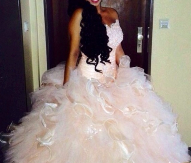 Pompöses Kleid in Rose ton :)