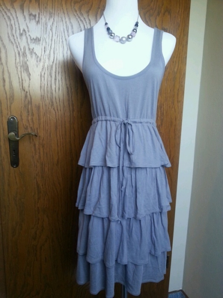 Esprit Kleid Tunika Grau Gr.M Lagenlook