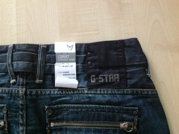 NEU G-Star Corvet Straight WMN W29 L30 / G-Star 