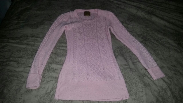 Strickpulli in Rosa