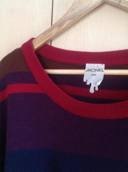 Monki Lonpulli oversize gestreift Pulli Kleid by MONKI 