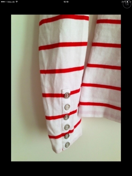 H&M rot weißes Oberteil