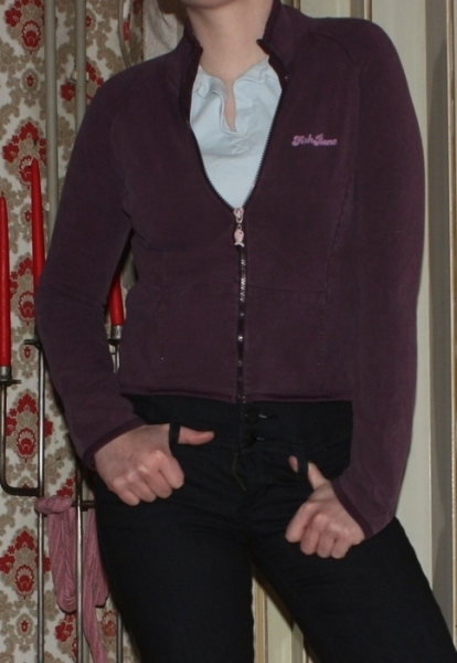 Fishbone Sweatjacke, Strickjacke, lila, Gr. S