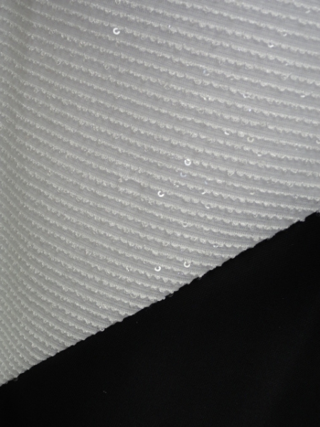 Neu ~* Apart ~* Tolles Jerseykleid mit Pailetten ~* Gr. 38 ~* schwarz*weiß