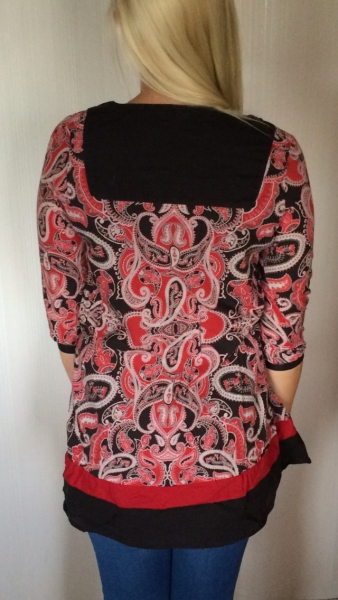 H&M Tunika rot paisley