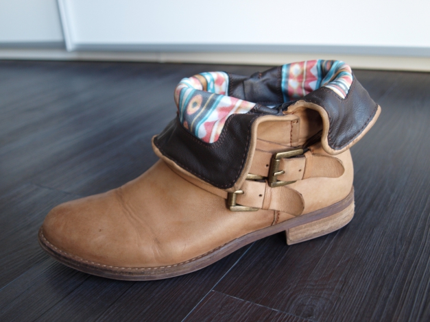 Lederboots Boots Echtleder von Sommerkind, Farbe braun/Cognac, Gr. 40