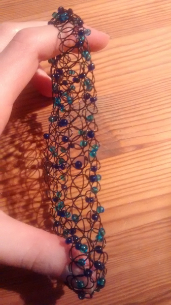 breiter TATTOO CHOCKER mit Perlen