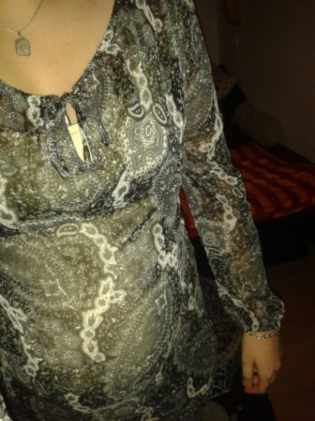 Bluse leicht transparent in Größe 38