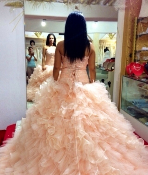 Pompöses Kleid in Rose ton :)