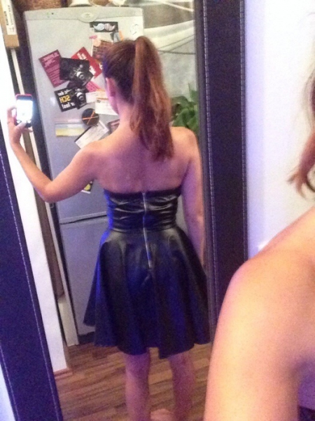 Lederkleid Silvester 