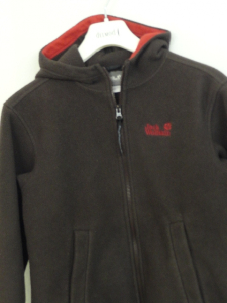 Jack Wolfskin Family~*Fleecejacke mit Kapuze~*Gr. 152 ~* Nanuk ~* Jacke ~* braun ~* atmungsaktiv ~*