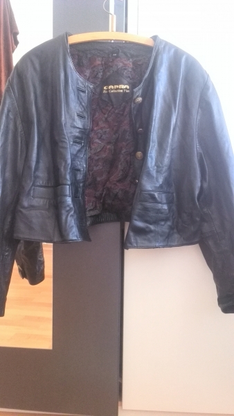 Leder Jacke im Biker Look