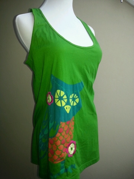 Old Navy Tanktop mit Eule Gr.M Grün