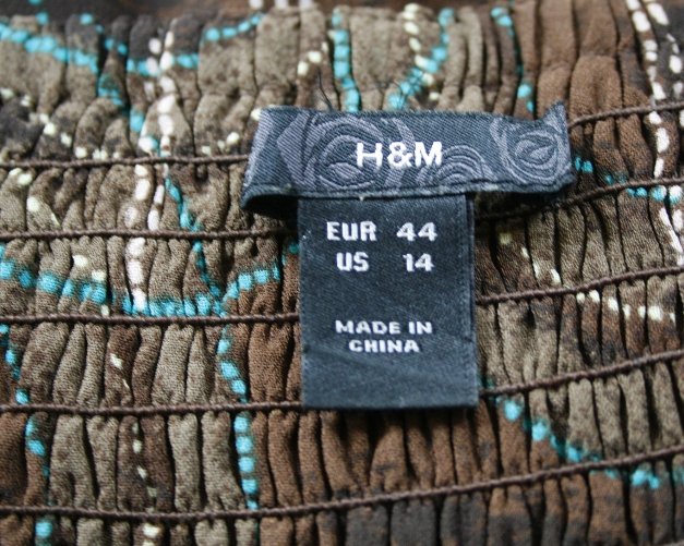 Top Spagetti-Träger braun-grün-schwarz / H&M