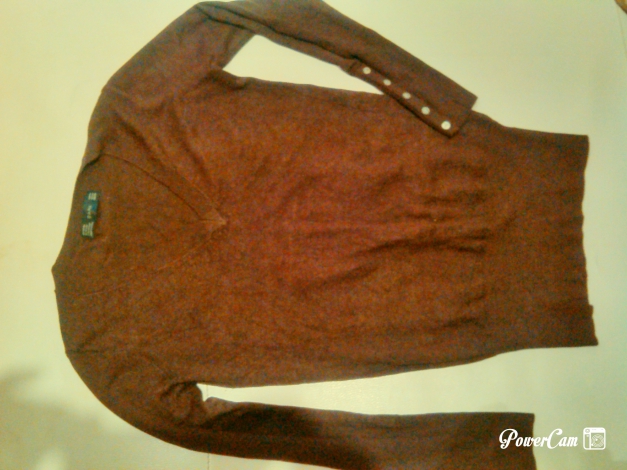 Damen Strick Pullunder Pullover Gr. M Neuwertig ZARA Braun meliert